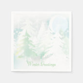 Winterlandschaft Napkins Serviette (Vorderseite)