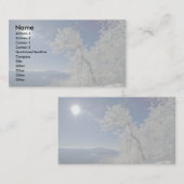 Winterlandschaft, Neuengland Visitenkarte (Vorne/Hinten)