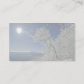 Winterlandschaft, Neuengland Visitenkarte (Rückseite)