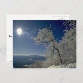 Winterlandschaft, New England Postkarte (Vorne/Hinten)