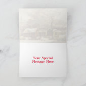 Winterlandschaft, New Haven, Connecticut Karte (Innenseite)