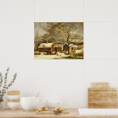 Winterlandschaft, New Haven, Connecticut Poster (Küche)