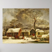 Winterlandschaft, New Haven, Connecticut Poster (Vorne)
