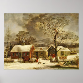 Winterlandschaft, New Haven, Connecticut Poster