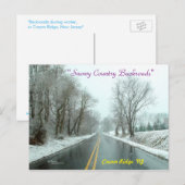 Winterlandschaft New Jersey Postcard Postkarte (Vorne/Hinten)