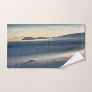 Winterlandschaft Norwegen Foto Handtuch