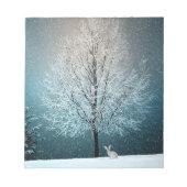 Winterlandschaft Notizblock (Vorderseite)