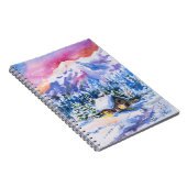 Winterlandschaft Notizblock (Rechte Seite)