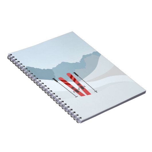 Winterlandschaft Notizblock (Rechte Seite)