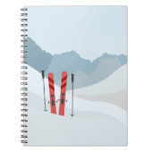 Winterlandschaft Notizblock (Vorderseite)