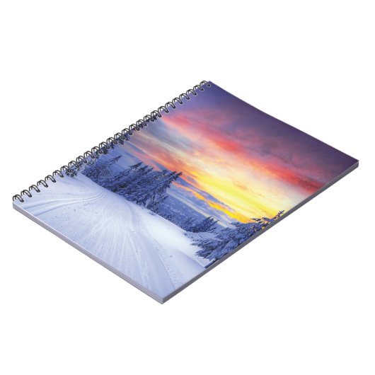 Winterlandschaft Notizblock (Linke Seite)