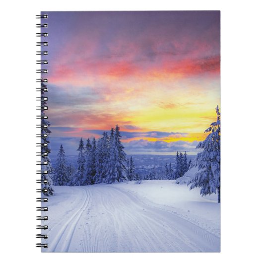 Winterlandschaft Notizblock (Vorderseite)