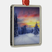 Winterlandschaft Ornament Aus Metall (Rechts)