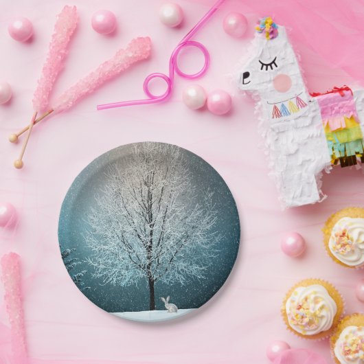Winterlandschaft Pappteller (Party)