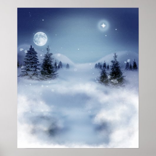 Winterlandschaft Poster (Vorne)