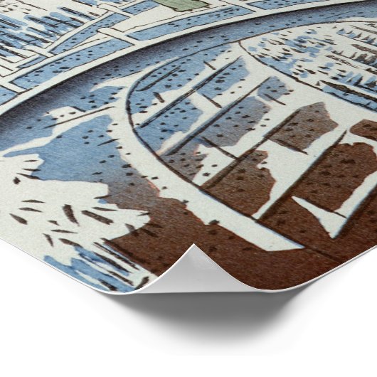 Winterlandschaft Poster (Ecke)