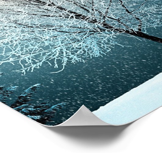 Winterlandschaft Poster (Ecke)