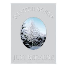 Winterlandschaft Poster