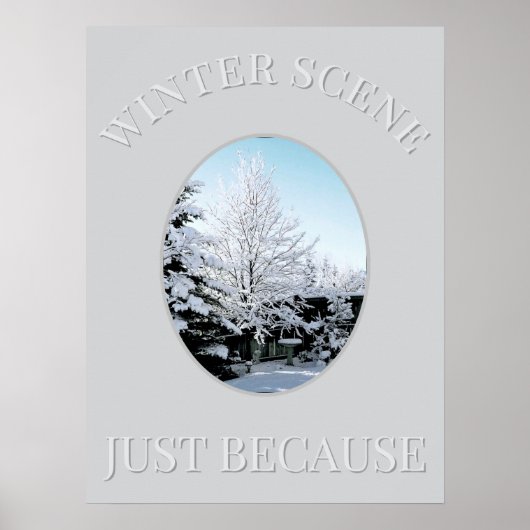 Winterlandschaft Poster (Vorne)