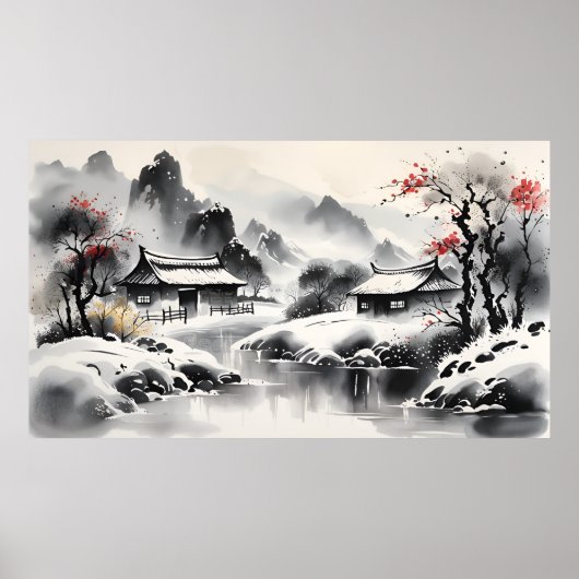 Winterlandschaft Poster (Vorne)