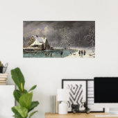 Winterlandschaft Poster (Heimbüro)