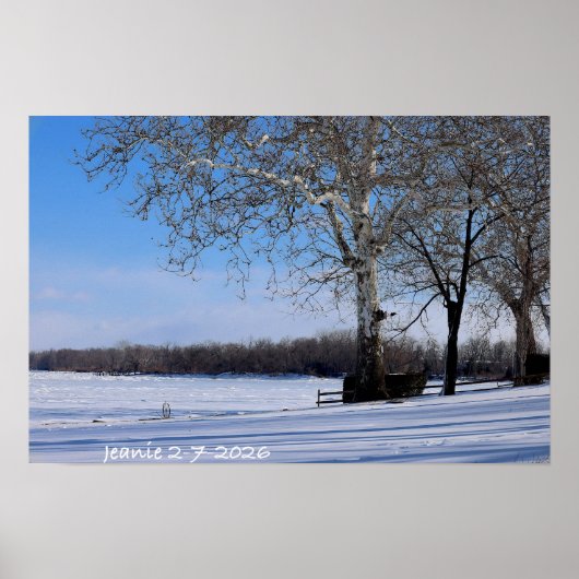 Winterlandschaft Poster (Vorne)