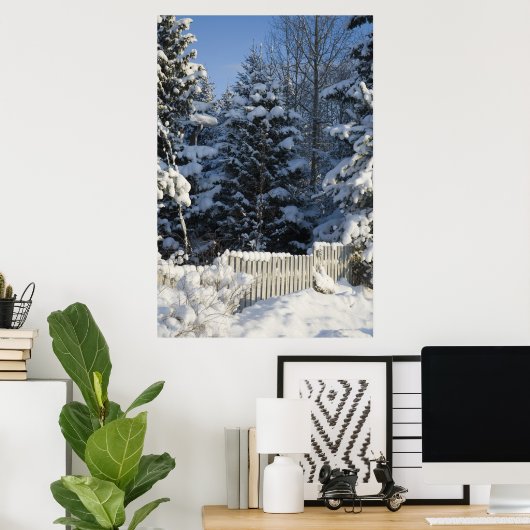 Winterlandschaft Poster (Heimbüro)
