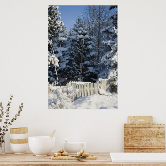 Winterlandschaft Poster (Küche)