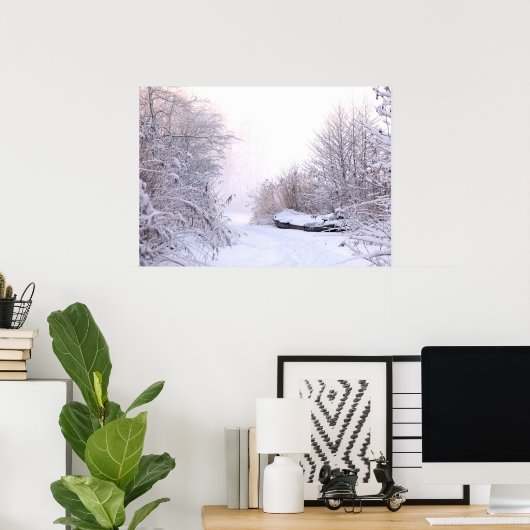 Winterlandschaft Poster (Heimbüro)