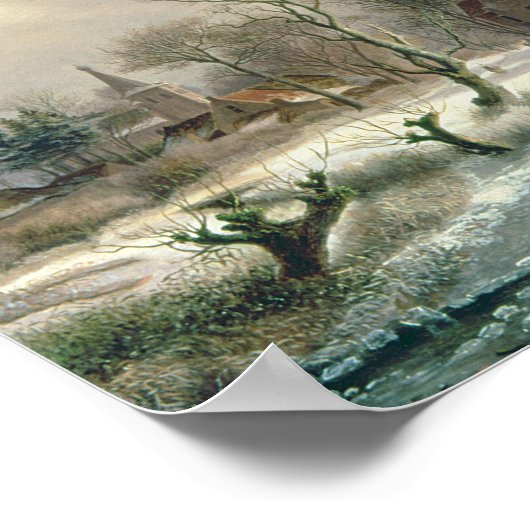 Winterlandschaft Poster (Ecke)