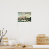 Winterlandschaft Poster (Küche)