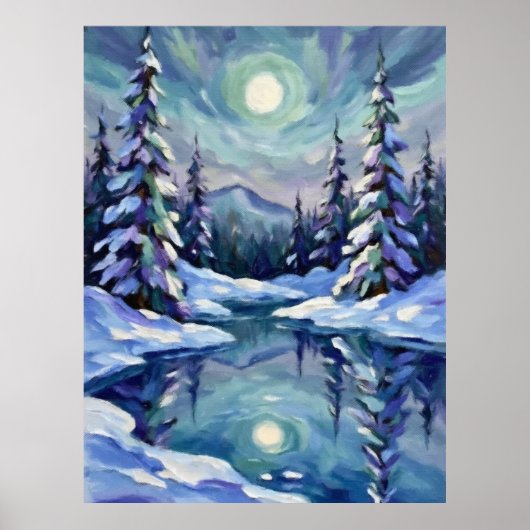 Winterlandschaft Poster (Vorne)