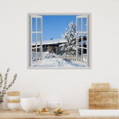 Winterlandschaft Poster (Küche)