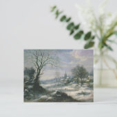 Winterlandschaft Postkarte (Stehend Vorderseite)