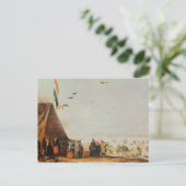 Winterlandschaft Postkarte (Stehend Vorderseite)