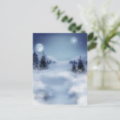 Winterlandschaft Postkarte (Stehend Vorderseite)