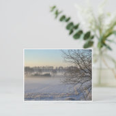 Winterlandschaft Postkarte (Stehend Vorderseite)
