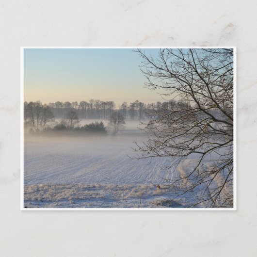 Winterlandschaft Postkarte (Vorderseite)