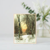 Winterlandschaft Postkarte (Stehend Vorderseite)