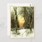 Winterlandschaft Postkarte (Vorne/Hinten)