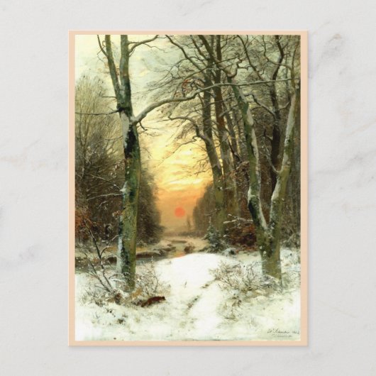Winterlandschaft Postkarte (Vorderseite)