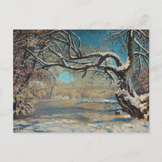 Winterlandschaft Postkarte (Vorderseite)