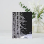 Winterlandschaft Postkarte (Stehend Vorderseite)