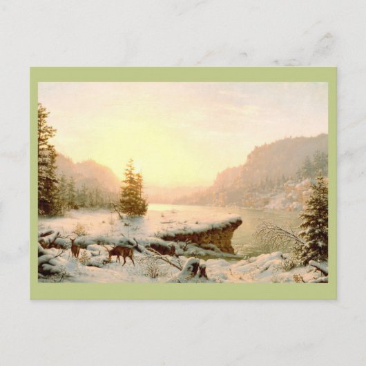Winterlandschaft Postkarte (Vorderseite)