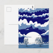 Winterlandschaft Postkarte (Vorne/Hinten)