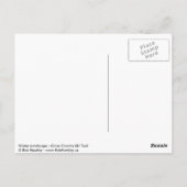 Winterlandschaft - Postkarte (Rückseite)