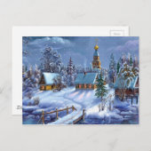 Winterlandschaft Postkarte (Vorne/Hinten)