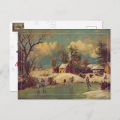 Winterlandschaft Postkarte (Vorne/Hinten)