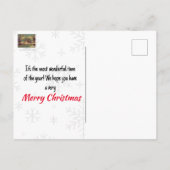 Winterlandschaft Postkarte (Rückseite)