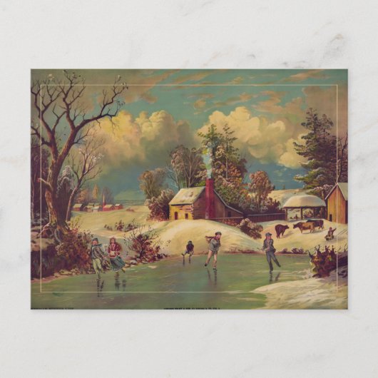 Winterlandschaft Postkarte (Vorderseite)